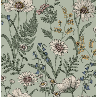 Spring Meadow Peel and Stick Wallpaper