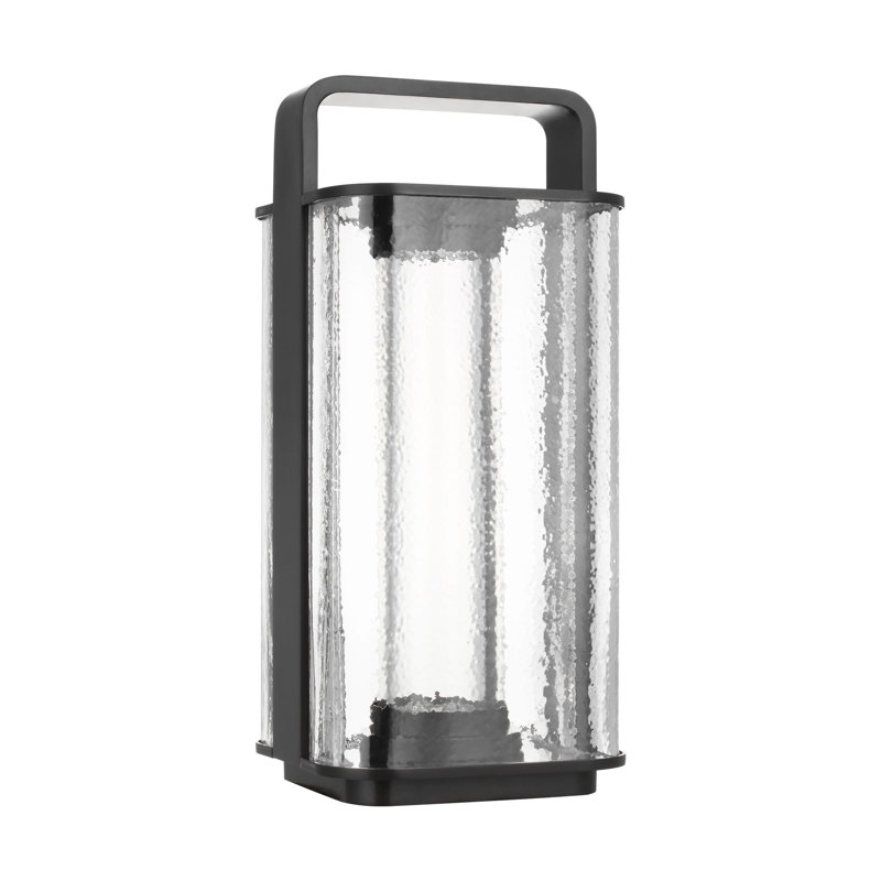 Flacara 24 Rechargeable Lantern, Brown, 15.4" H x 7" W x 7" D