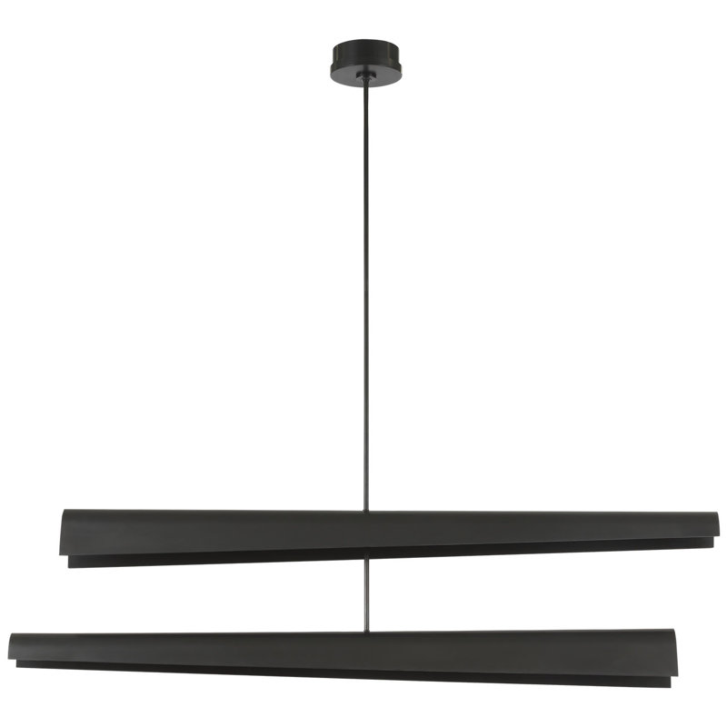 Kelly Wearstler Piel 52" Multi-Positional Chandelier, Bronze