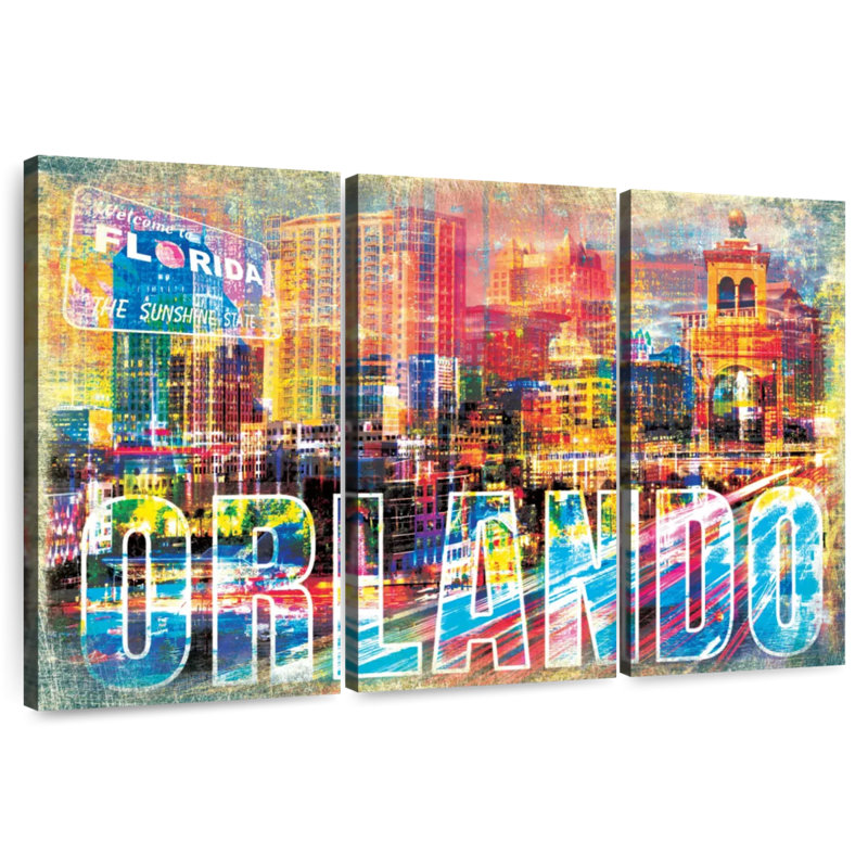 Nicci Orlando, paysage urbain grunge, H 42 po x l 65 po