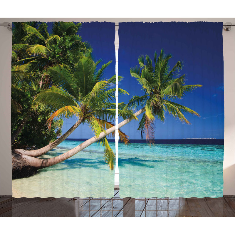 Vosburgh Semi Sheer Curtain Pair, 54" W x 84" L