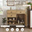 Buffet à crédence 31 "avec rangement et 2 compartiments ouverts-133231737