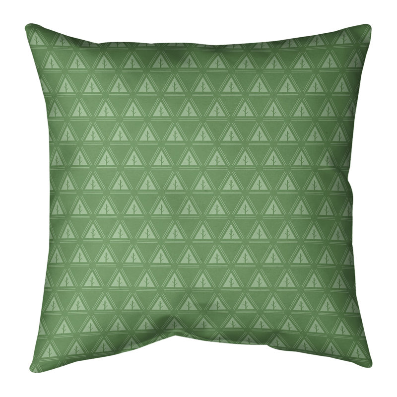 Coussin Theo Nath, Vert frais, 14 po x 14 po, Duvet synthétique
