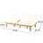 Convertible Wood Daybed With Slat Paneling And Water- Cushion Covering, 74.64" W X 42.31" D 12.61" H, Beige Panel Seating Cushions, Foldable, 74.64W 42.31D 12.61H