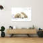 Polar Bear Family Peaceful Abstract Contemporary Bear Landscape Nature Wall Art Print-989380127