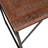Altanay Mango Rectangular Solid Wood Top with Iron Base Dining Table