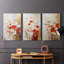 Floral Study Series XCIX - Ensemble de toiles tendues avec châssis Premium - Prêt à être accroché-667791100