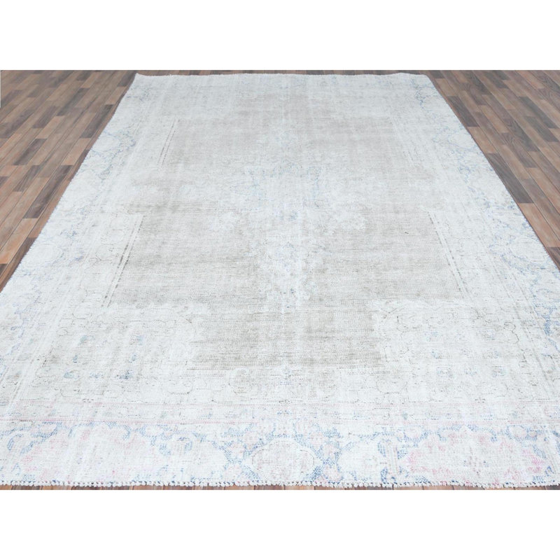 Tapis oriental persan Kerman en laine nouée à la main 8 po 7 po x 12 po B1711BB843FD432FB84274F34BE353FF
