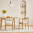 Comfortable Dining Chairs Wood Frame Upholstered Modern Kitchen Set