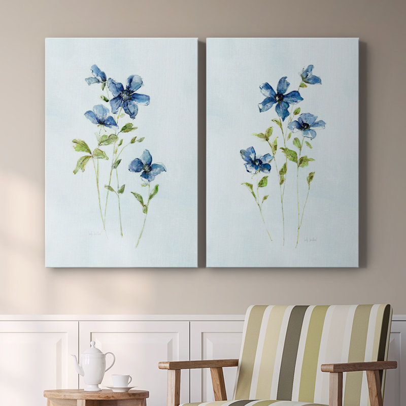 Toile tendue Blue Wonders I-Premium Gallery - prête à être accrochée, H 27 po x l 36 po