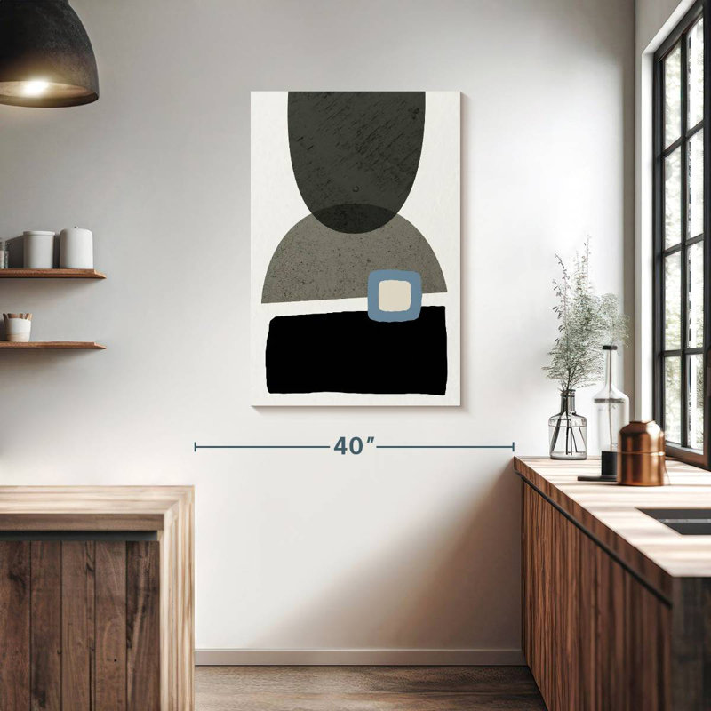 Avery Mid Century Abstract III, H 39 po x l 26 po