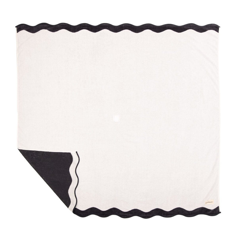Beach Blanket, Navy/White