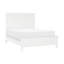Chambre à coucher avec lit double au fini blanc - Mobilier de style transitionnel en bois-1640450107