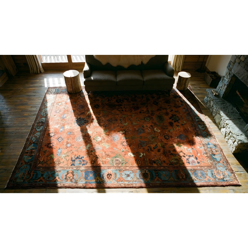 Hand Knotted Wool Floral Area Rug