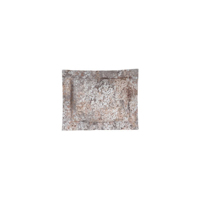 Taie décorative en coton taupe Glicine