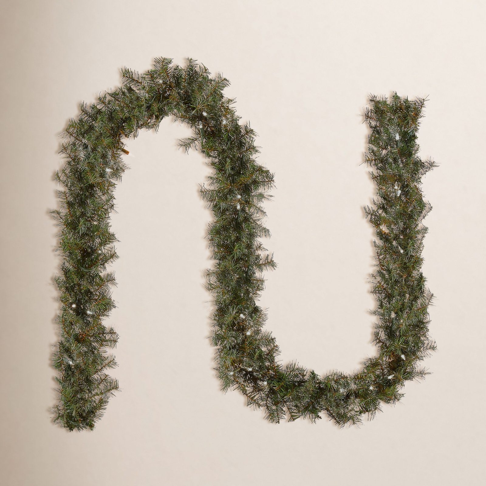 Pre-Lit Fir Garland, 9' L