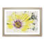 Yellow Gerbera Flower Watercolour - Framed Print-56882262-56882264