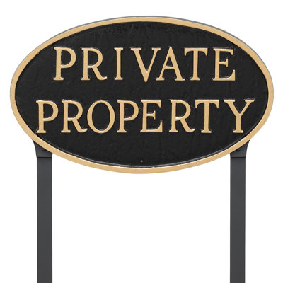Enseigne de jardin Private Property