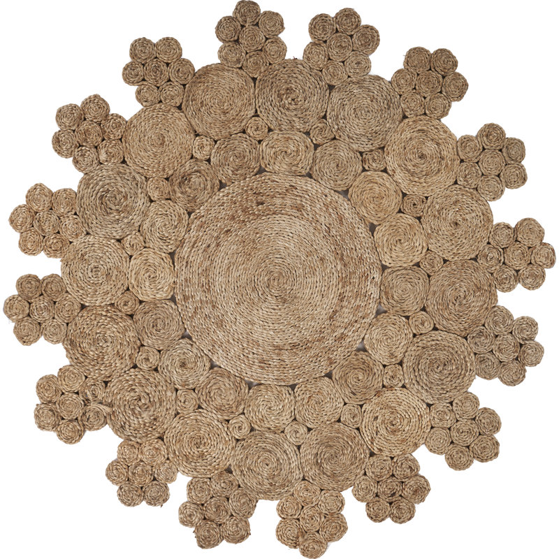 Aiesha Hand Braided Indoor Rug, Round 7'6"