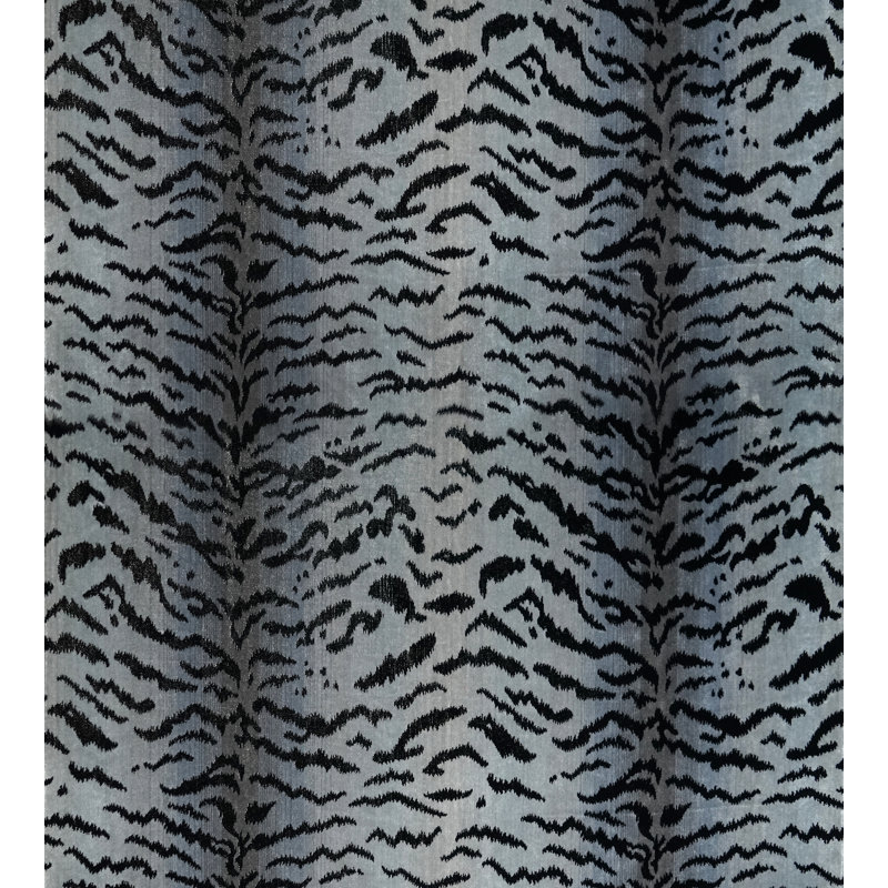 Tigre Fabric, Silver/Black