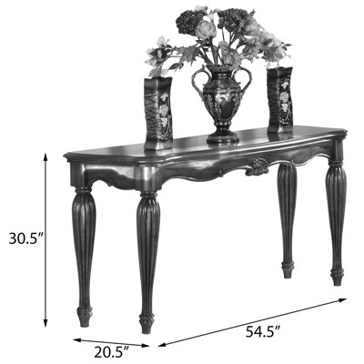 Sofa Table with Turned Fluted Legs