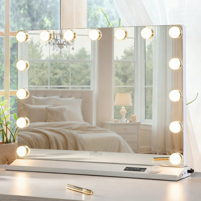 Miroir de plancher en bois Athenais