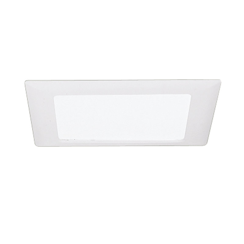 Halo 9.5-Inch White Glass Shower Recessed Trim