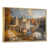 Toile avec cadre flottant or