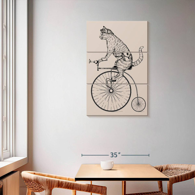 Steampunk Cat, 57" H x 36" W