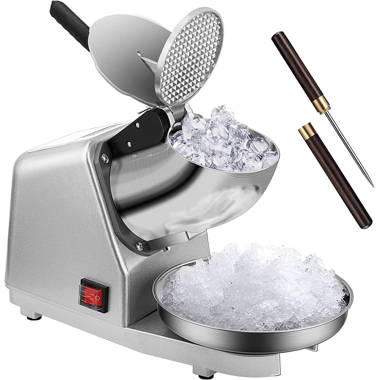 Olde Midway Electric Ice Crusher Machine, Dual Stainless Steel Blades