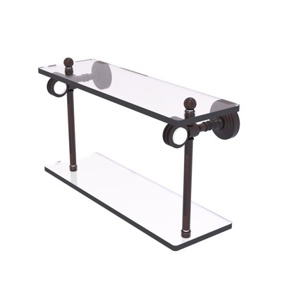 Jarrell 2 Piece Glass Tiered Shelf