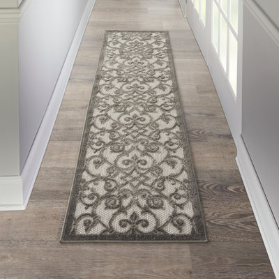 Tapis gris Ikat Newton