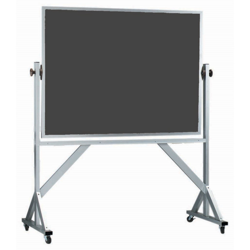 Tableau noir réversible sur pied, Ardoise, H 3 po x l 4 po