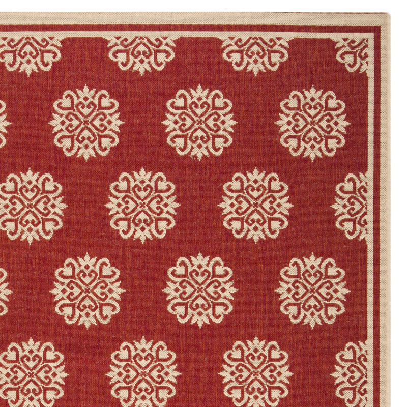 Tapis intérieur / extérieur Burnell Performance Ikat, Rectangle 8 pi x 10 pi