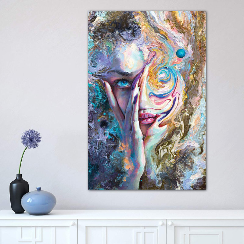 Swirling Sensation by Tanya Shatseva - Wrapped Canvas Print, 66.04 cm H x 45.72 cm W x 1.91 cm D