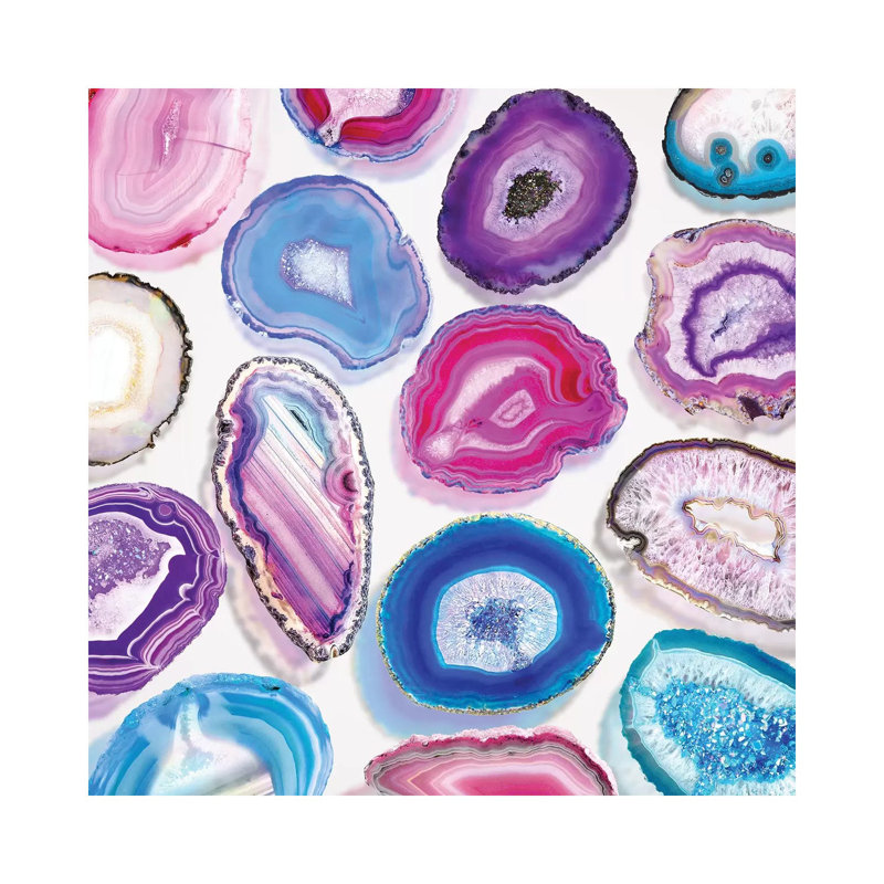 Agate Dream by Erin Summer - Print on Canvas, 45.72cm H x 45.72cm W x 3.81cm D, Wrapped Canvas