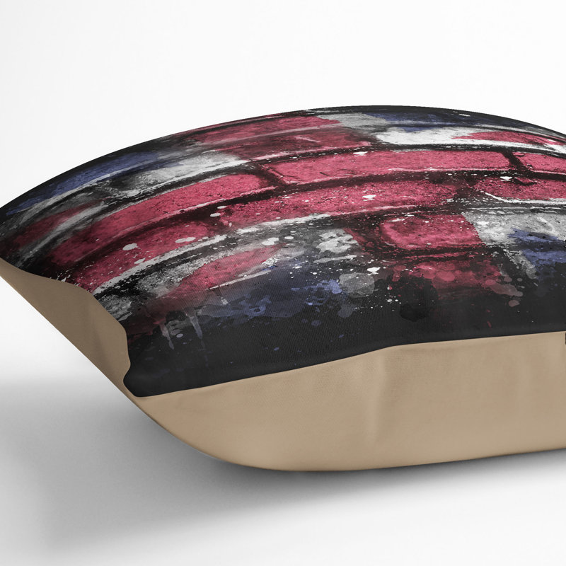 Square Throw Cushion, Stone, 40cm H x 40cm W x 15cm D