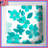 Teal Floral Blossoms Quilted Bedspread-126083530