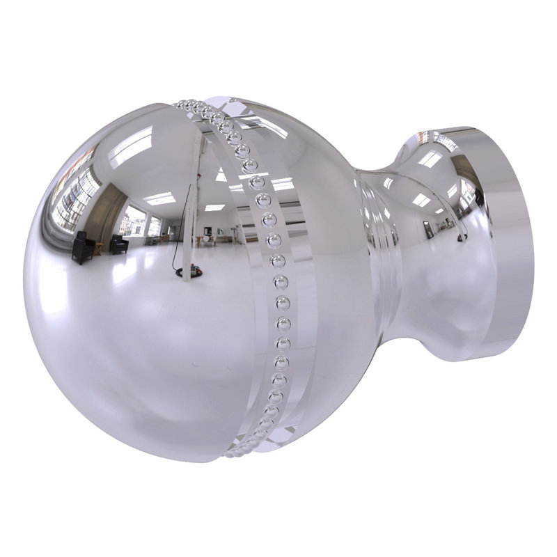 Gober 1" Diameter Round Knob, Polished Chrome