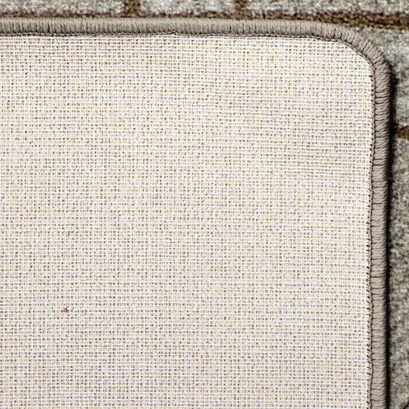 Tapis en jute à carreaux Imagine Pane
