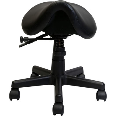 Adjustable Height Ergonomic Lab Stool Wheels