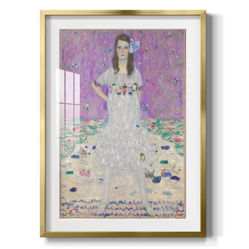 Gustav Klimt X -Framed Print, Gold