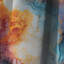 Orange Galactic Dreams Marble Dreams - Rideau occultant en marbre marbre abstrait - 1 panneaux-107539475