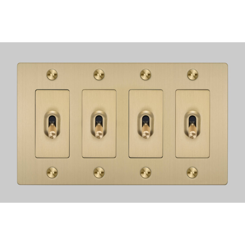 4G Toggle / Cross / Without Logo, Brass