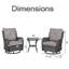 Chaise berçante en osier avec coussins Schutt-925171960