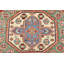 Tapis oriental rouge en laine noué à la main Nabeel