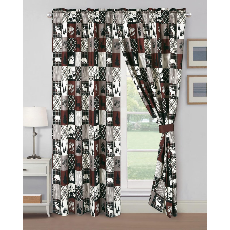 Microfiber Semi Sheer Curtain Pair