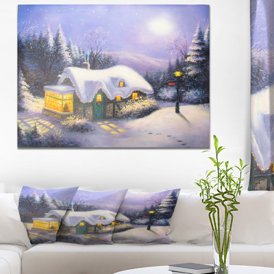 « silent night », reproduction sur toile tendue