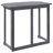 vidaXL Folding Dining Table, Rectangular Patio Table, Solid Acacia Wood Grey for 2 People with Umbrella Hole Compact Design for Garden and Patio 35.4"x19.7"x29.1"-1826393229