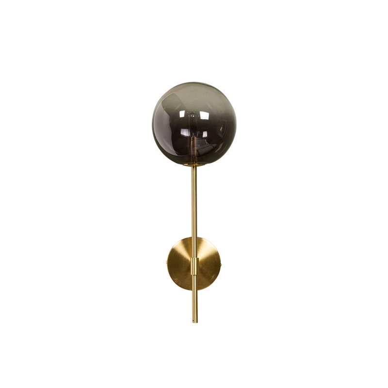 Izora Sconce, Smoked, Brass